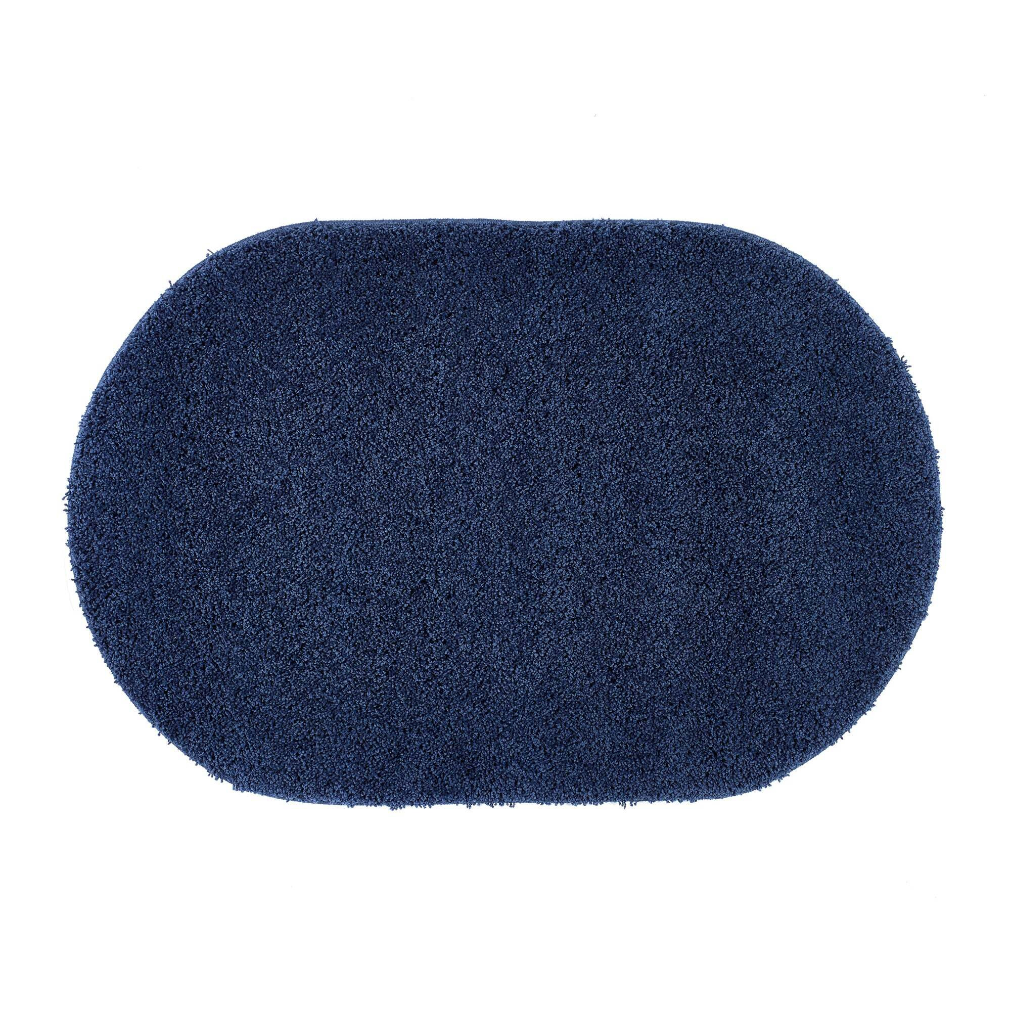 Marvel Shaggy Washable Lozenge Rug Navy