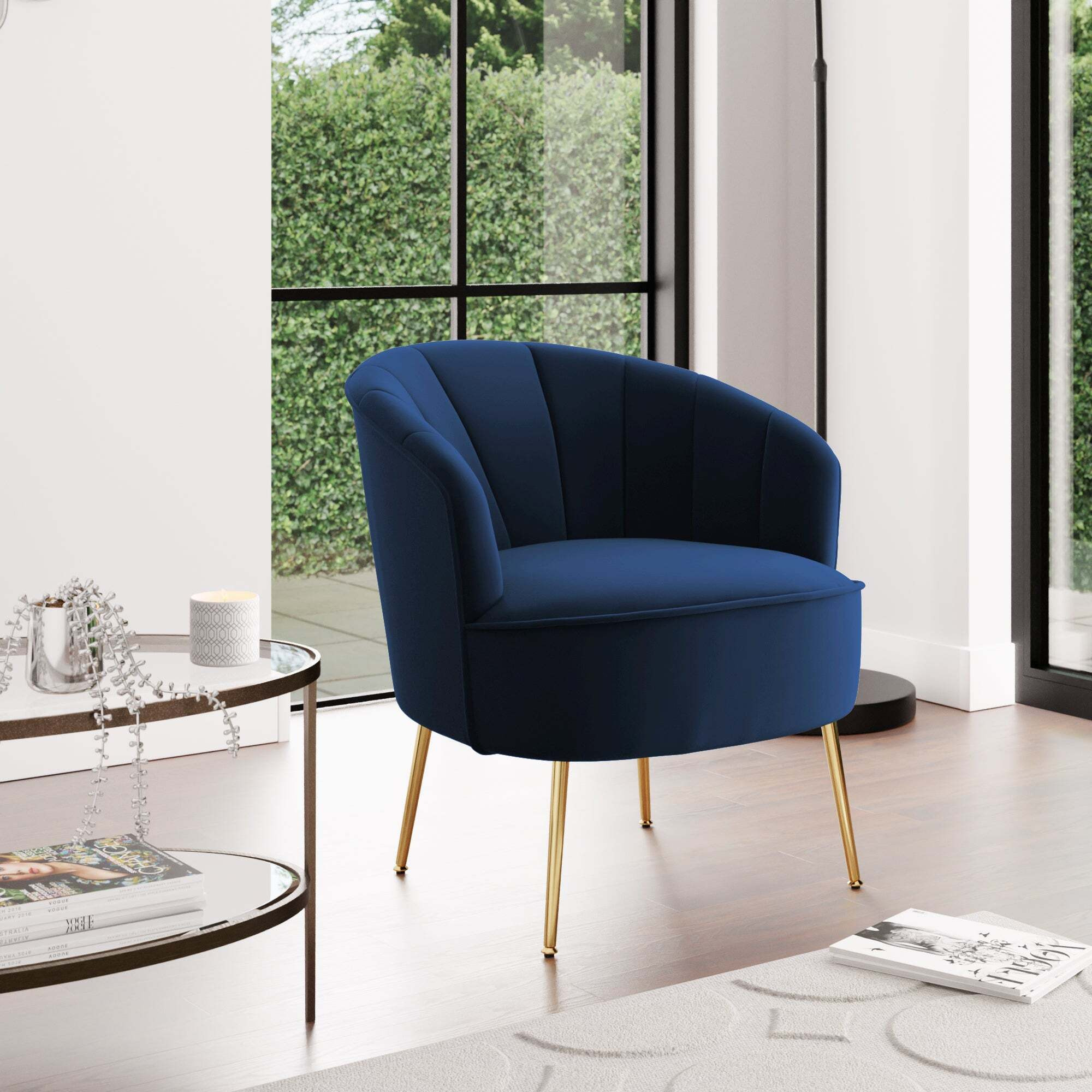 Velvet Accent Chairs Navy And Gold Armchair Navy Blue Velvet