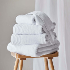 Dorma Tencel Sumptuously Soft Snow Towel White