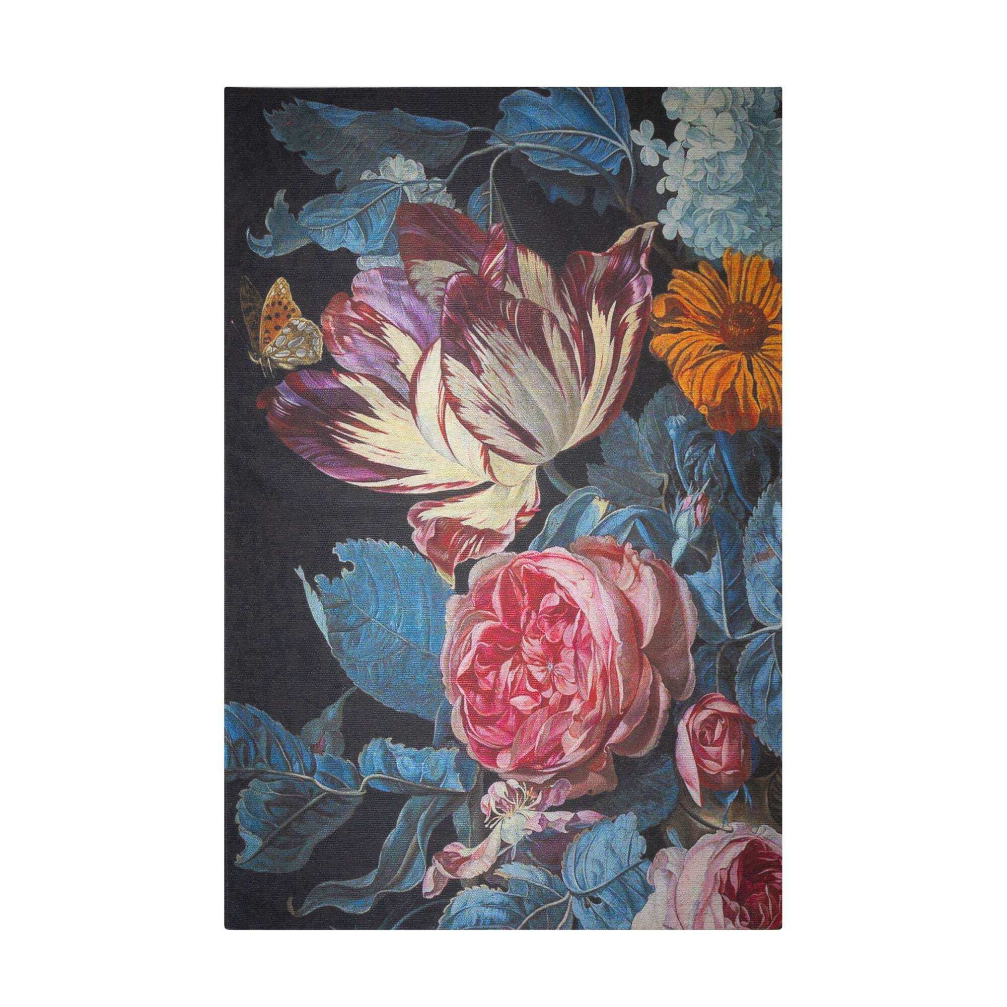 Eloise Floral Rug Blue, Pink and Yellow