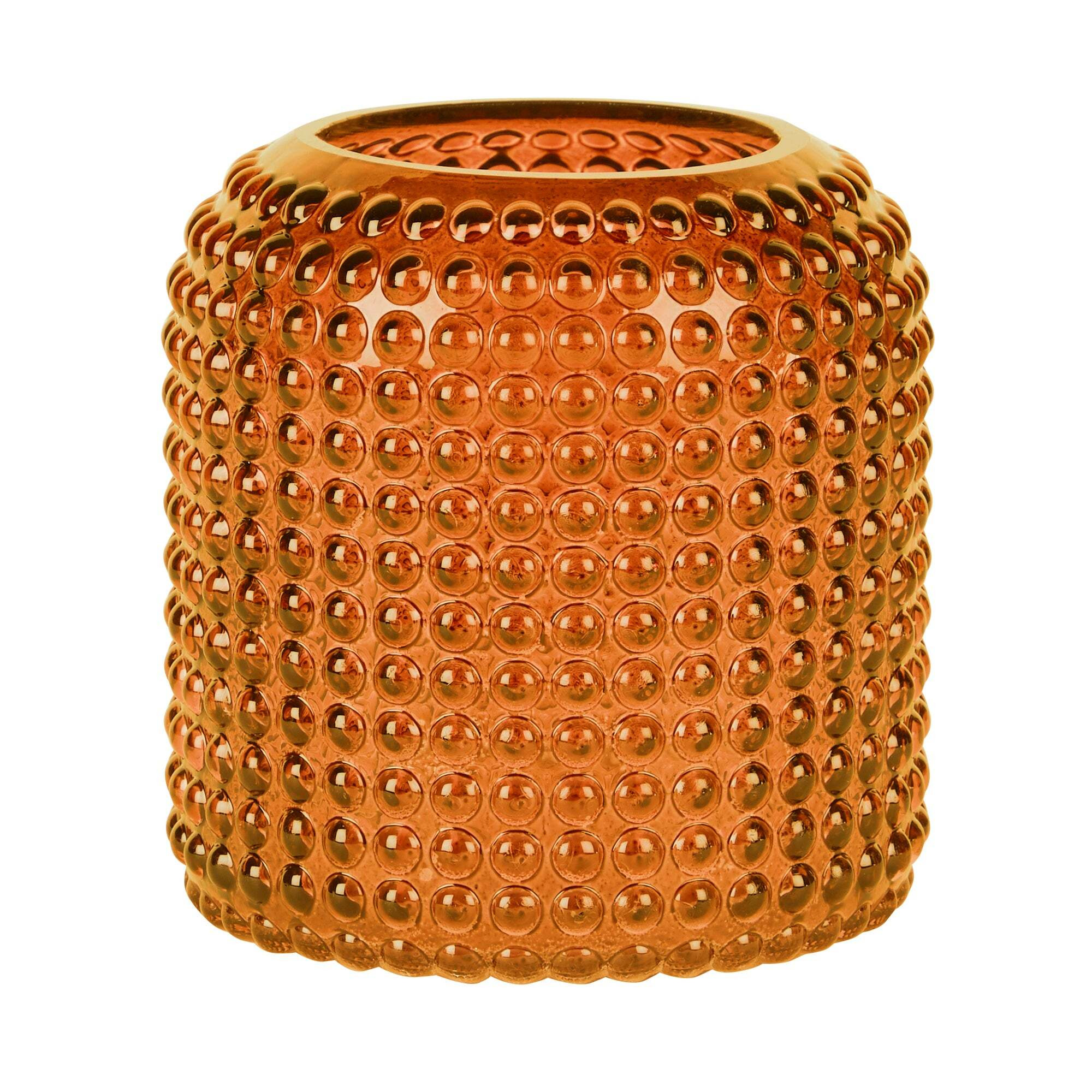 Amber Large Retro Vase Orange