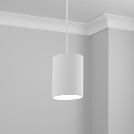 Ava 15cm Cylinder Lamp Shade White
