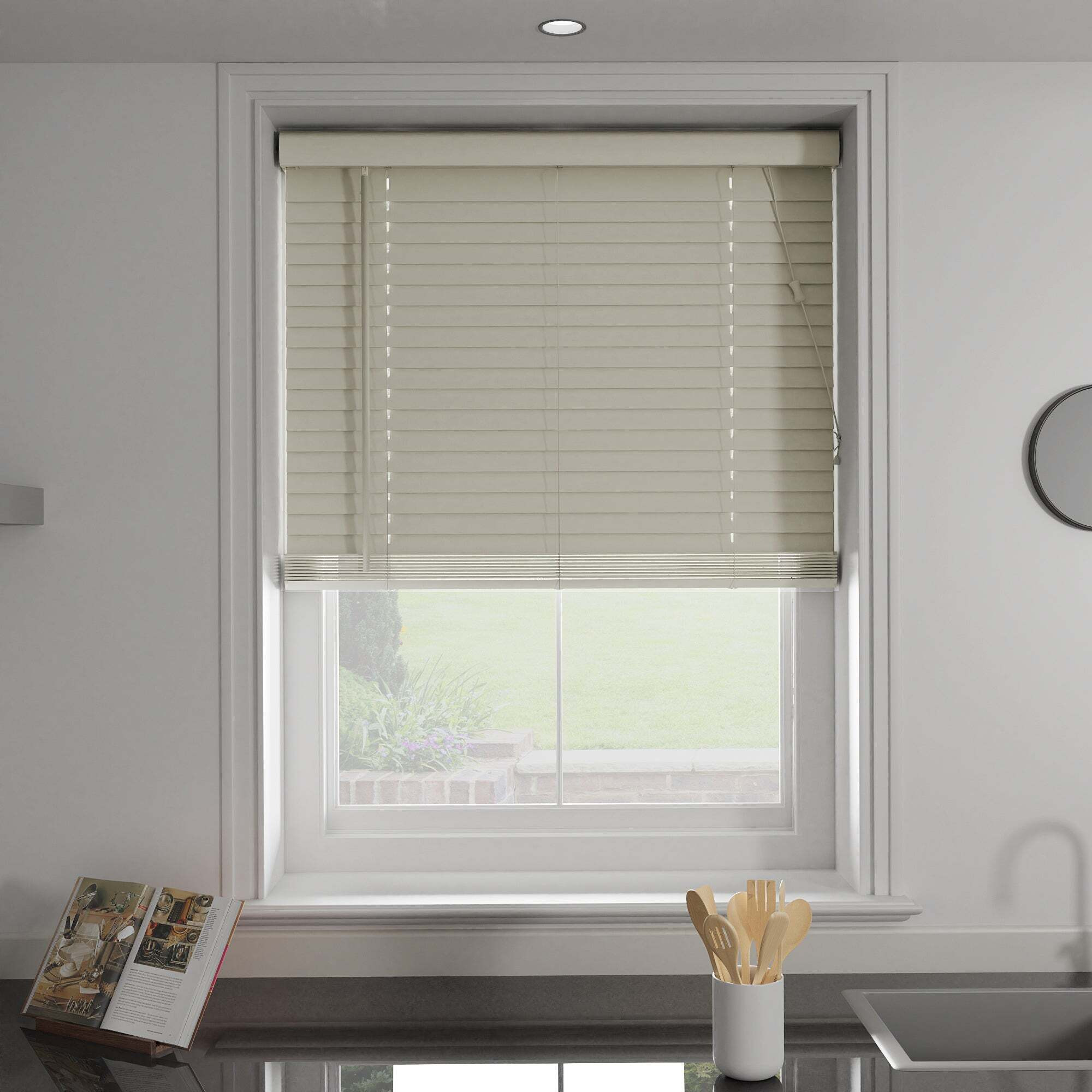 Cream 50mm Slats Venetian Blind Cream