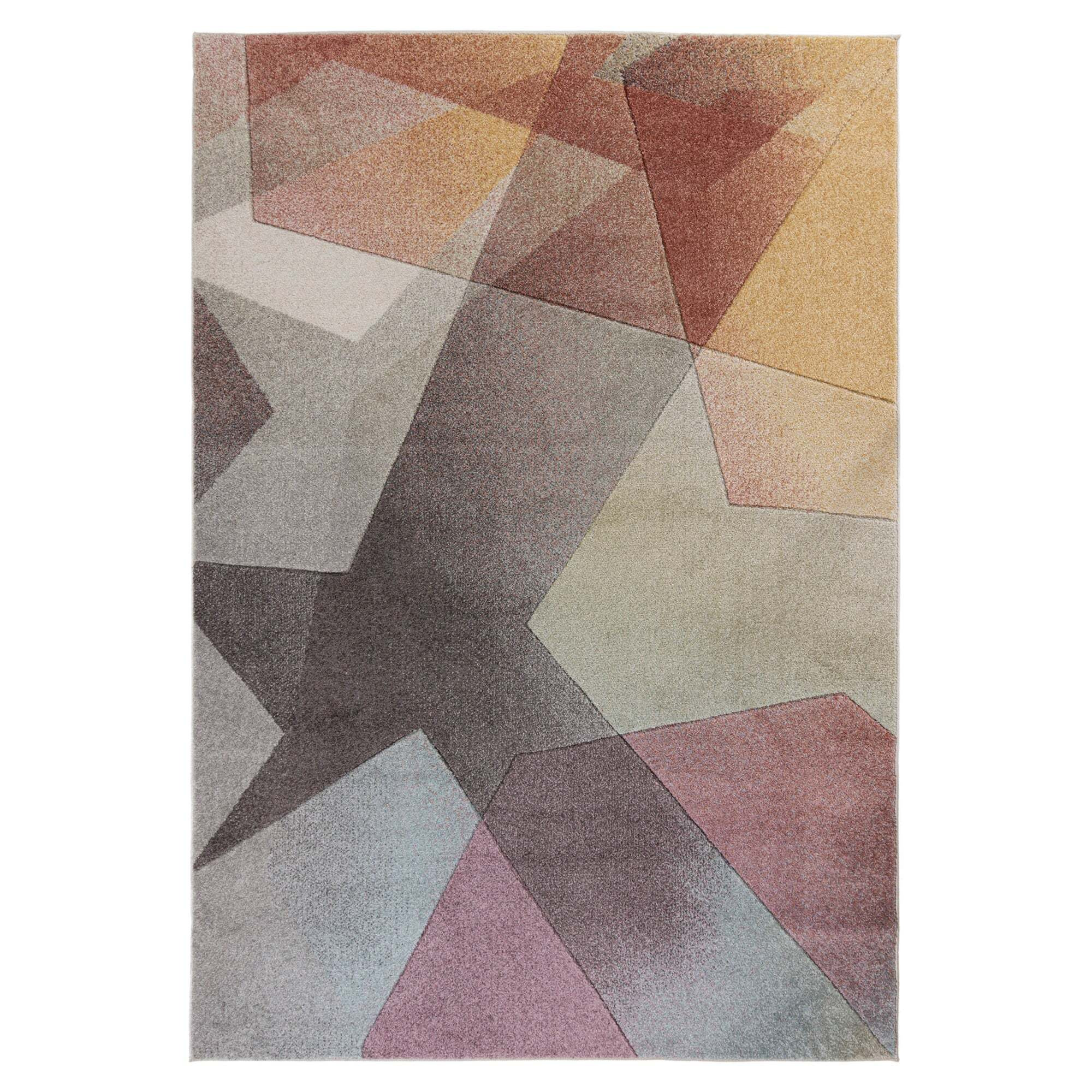 Remy Rug Pink, Beige and Grey