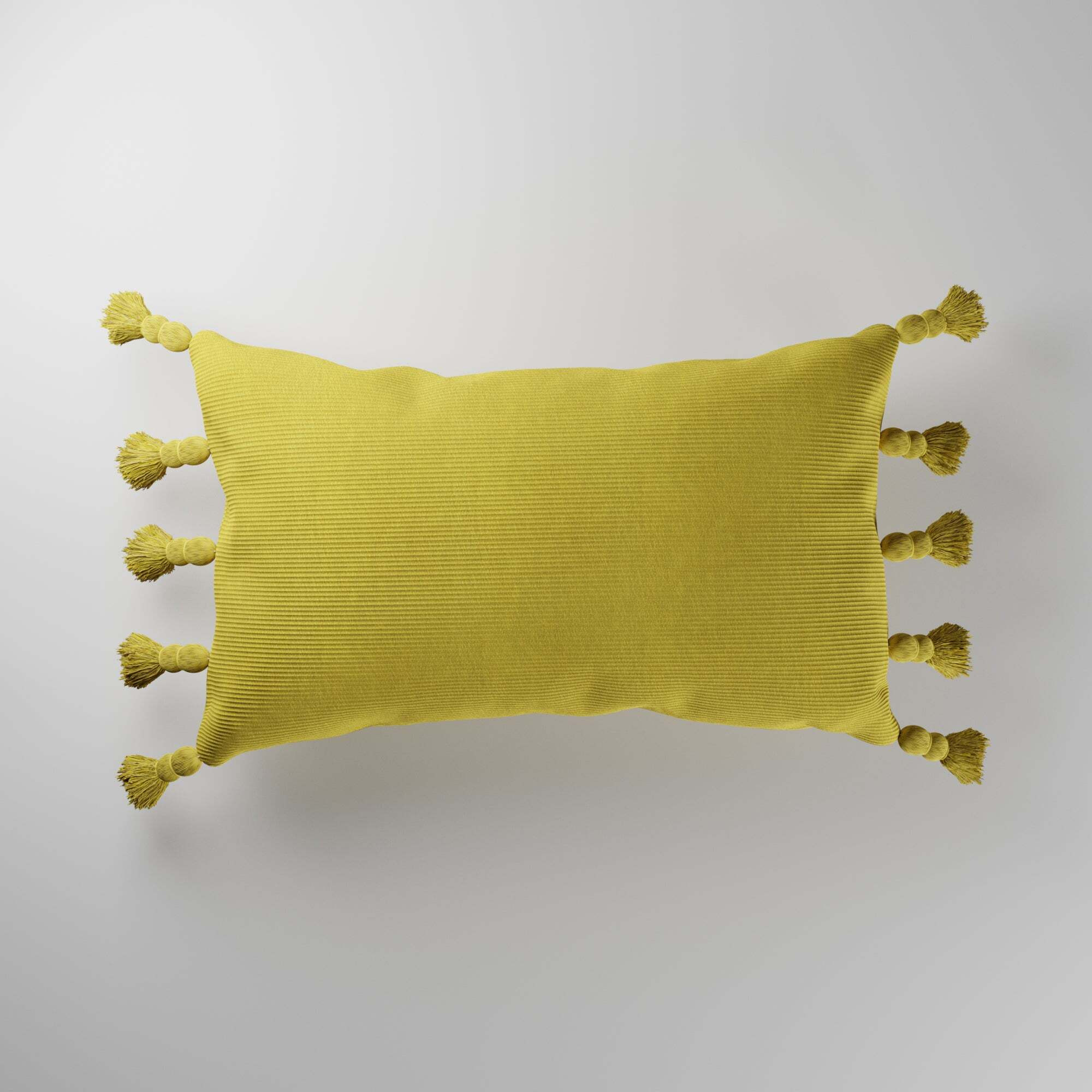Ribbed Cushion Yellow