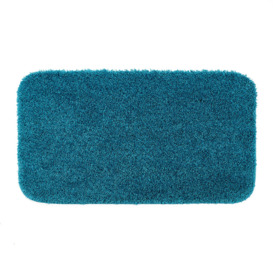 Buddy Bath Antibacterial Teal Large Bath Mat Blue