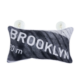 NYC Bath Pillow Blue/Grey