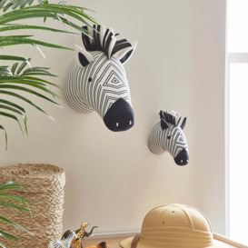 Zebra Wall Head Black/White