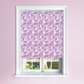 Purple Cockatoo Blackout Roller Blind Purple, White and Yellow