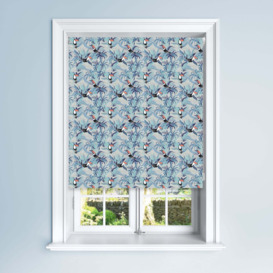 Blue Toucan Blackout Roller Blind Blue, White and Red