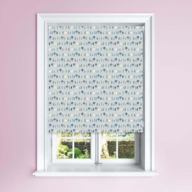 Unicorn Blackout Roller Blind Blue, Pink and White