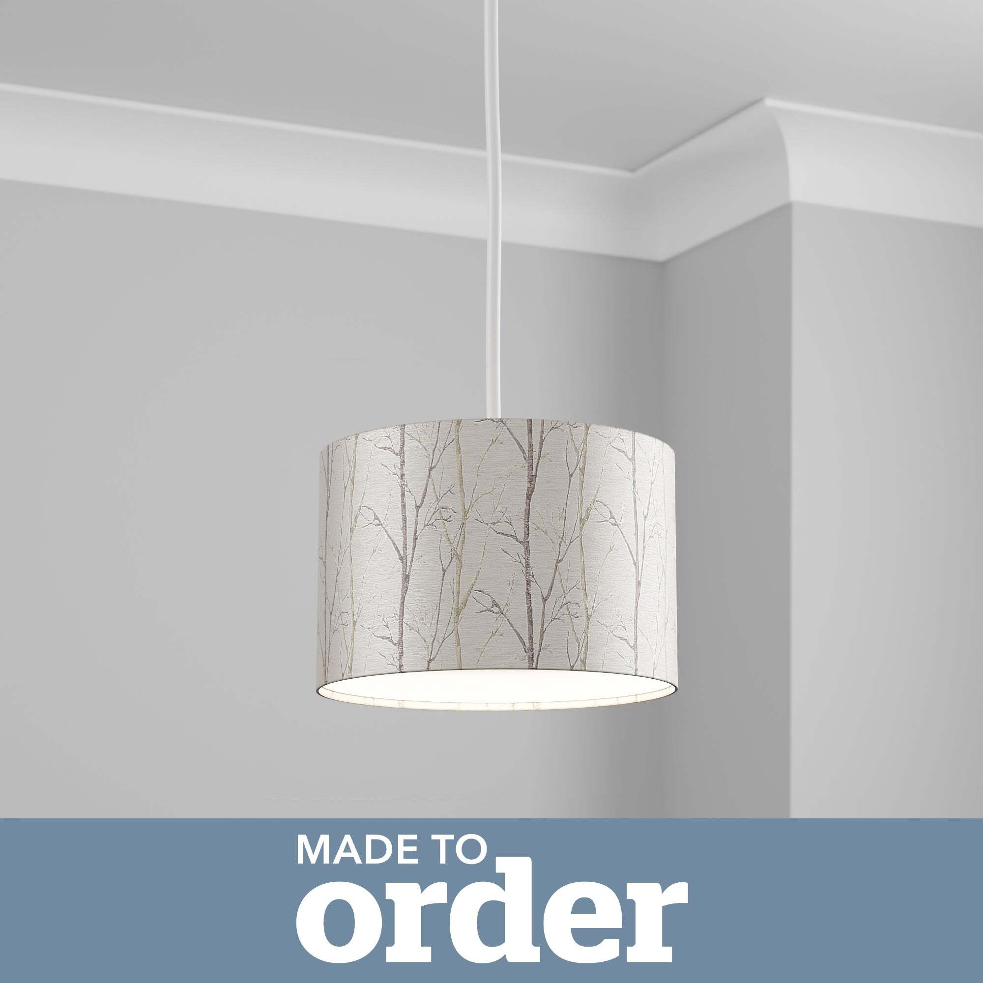 Made To Order Cylinder Shade Silver