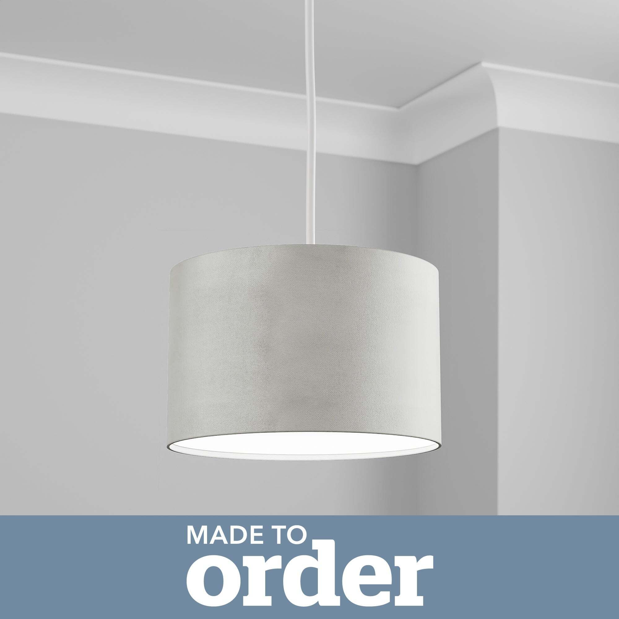 Made To Order Cylinder Shade Silver