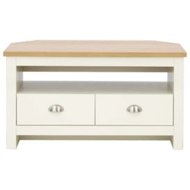 Lancaster Corner Tv Stand Cream