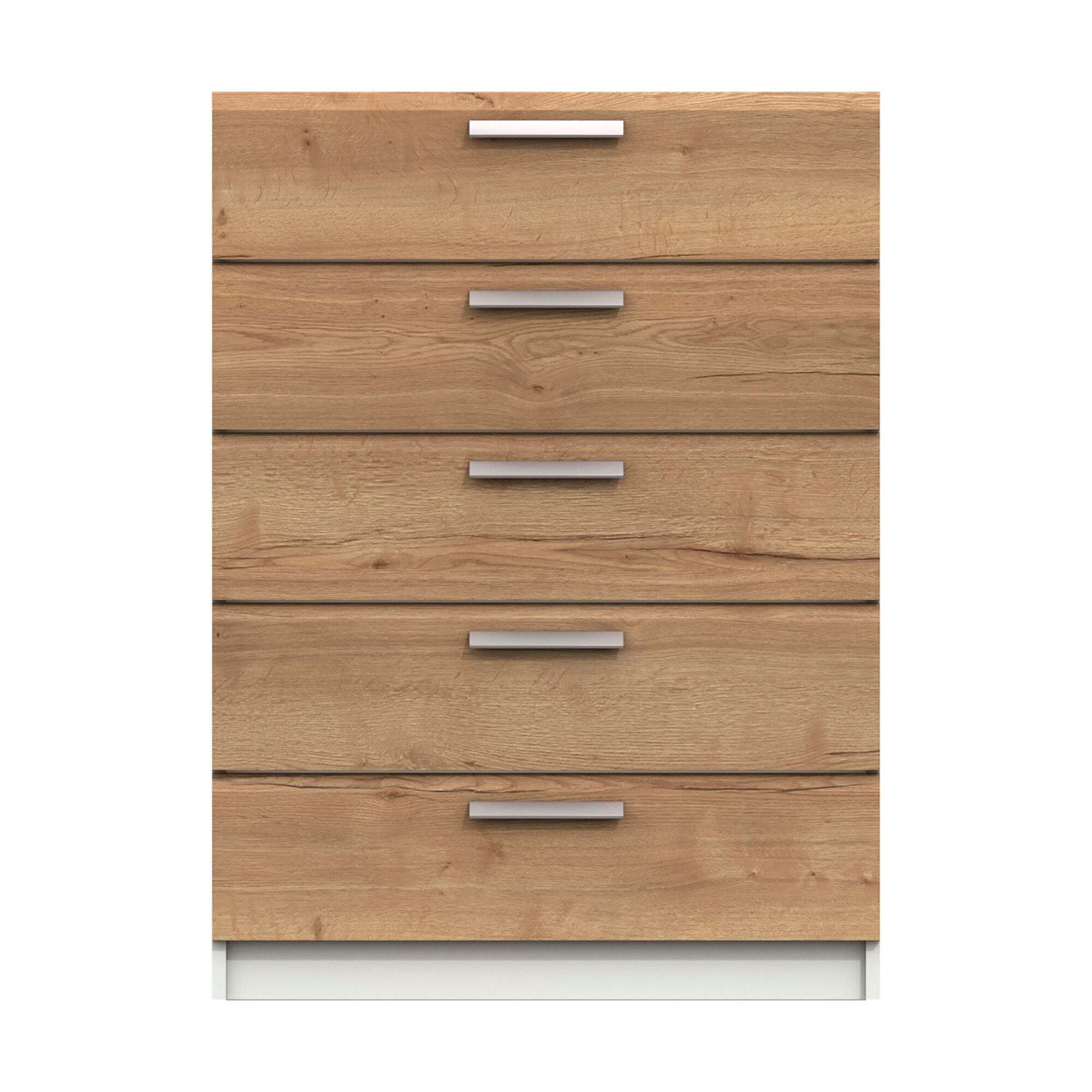 Piper 5 Drawer Chest Brown