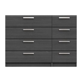 Piper Wide 8 Drawer Chest Grey