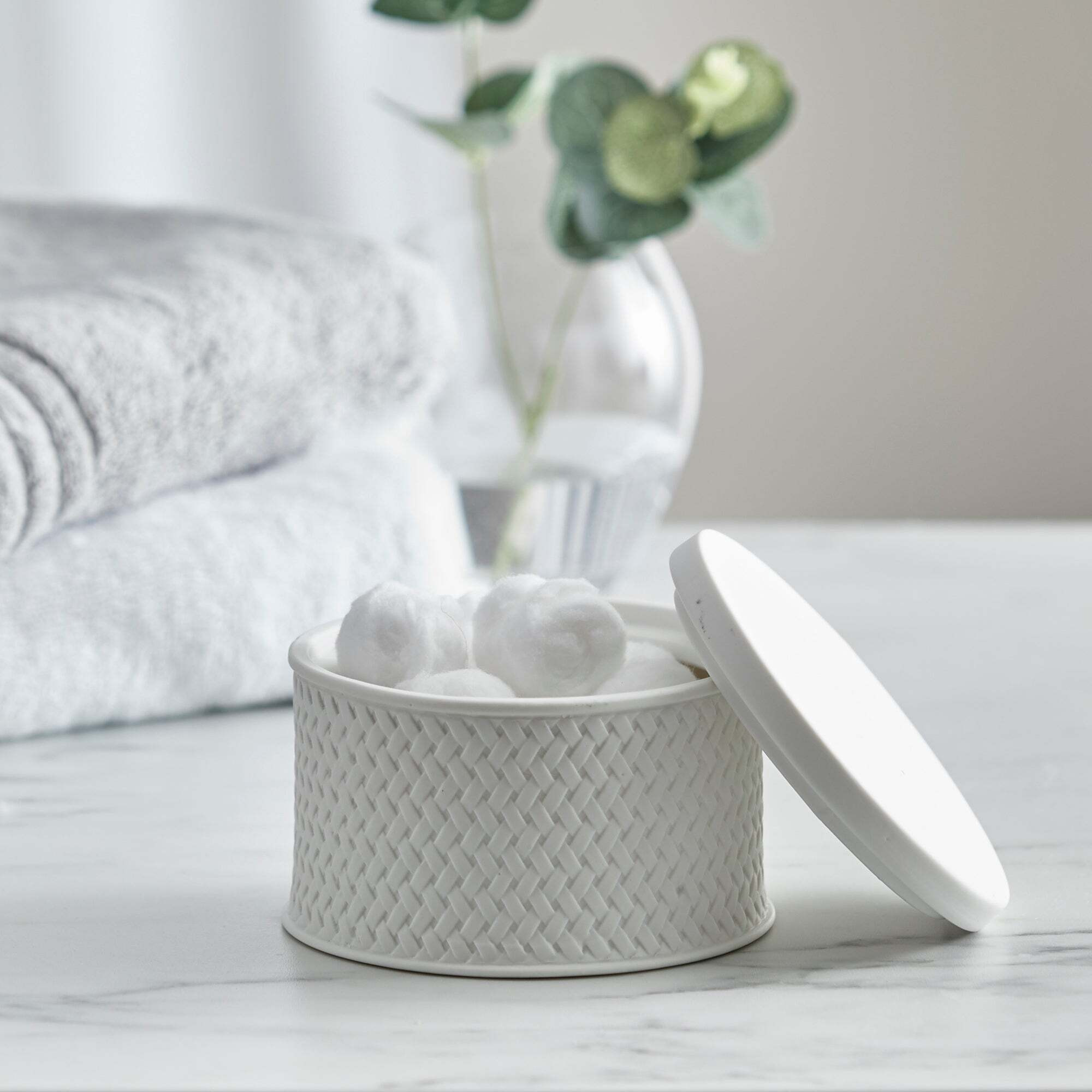 Dorma Purity Porcelain Small White Storage Trinket Box White