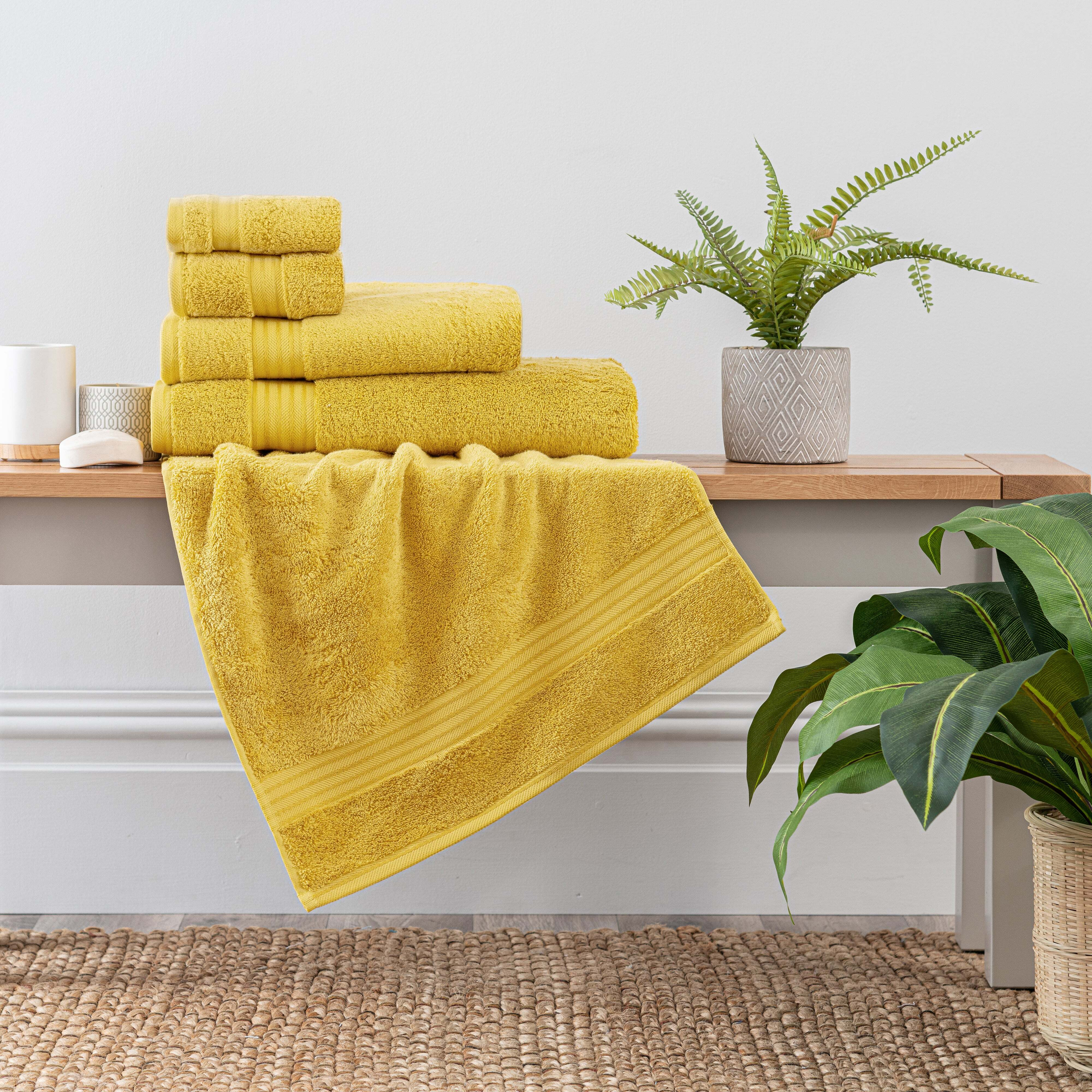 Ochre Yellow Bath Sheet Ochre Royal Velvet Bath Sheet