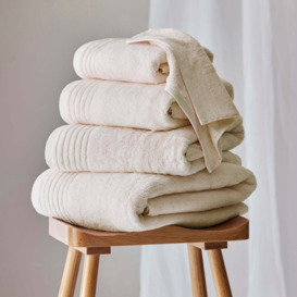 Dorma Sumptuously Soft Unbleached Undyed Towel White