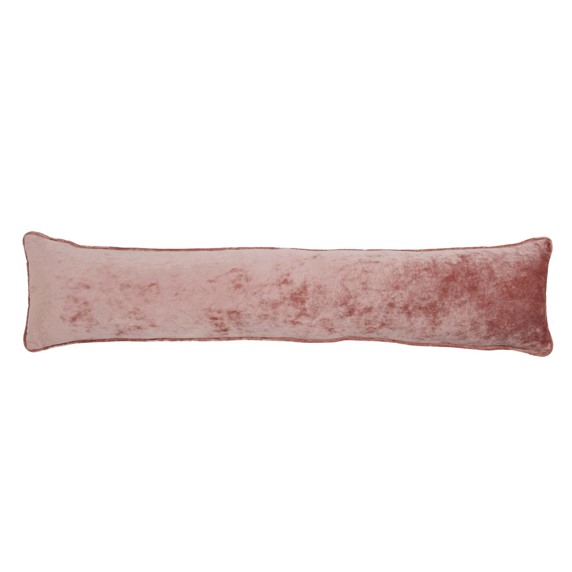 Crushed Velour Draught Excluder Pink