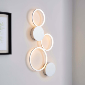 Langdon Integrated LED Wall Light Silver