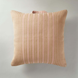 Jute and Cotton Floor Cushion Pink