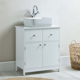 Nautical Under Sink Unit White