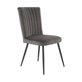 Taylor Dining Chair, Velvet Charcoal