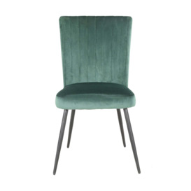 Taylor Dining Chair, Velvet Green