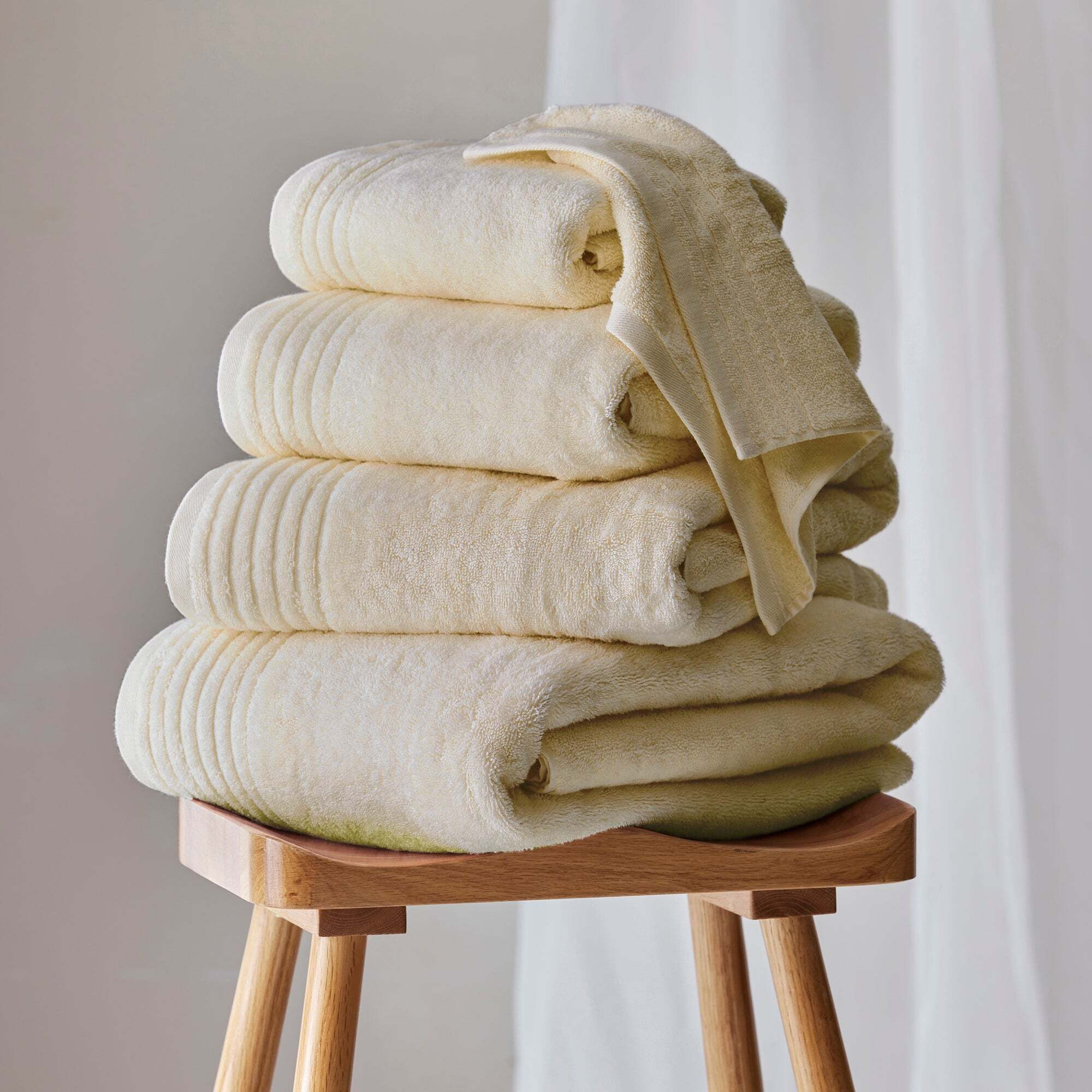 Dorma Tencel Sumptuously Soft Almond Towel Cream