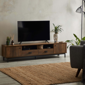 Fulton Pine Extra Wide TV Unit Pine (Brown)