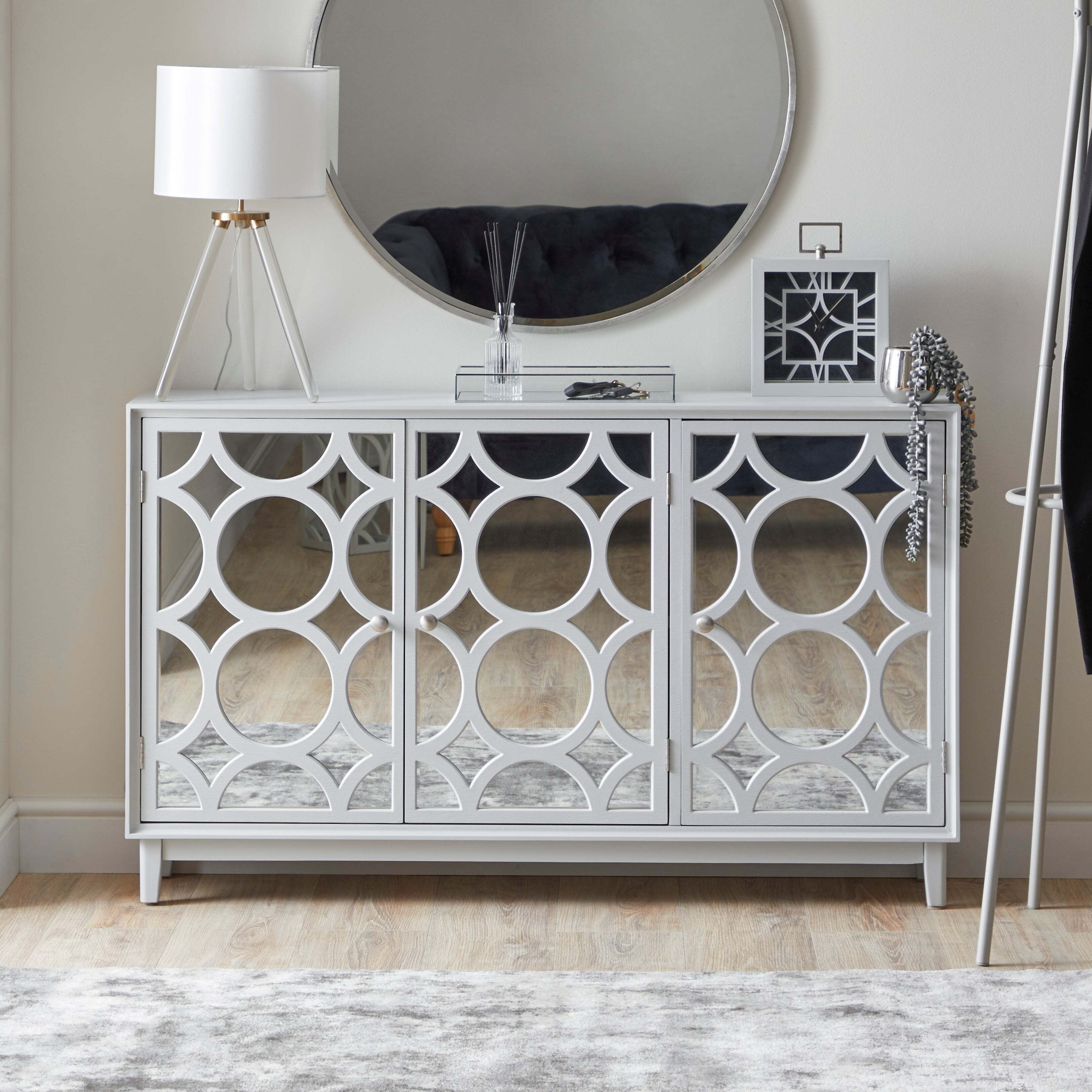 Delphi Large Slim Cabinet Grey