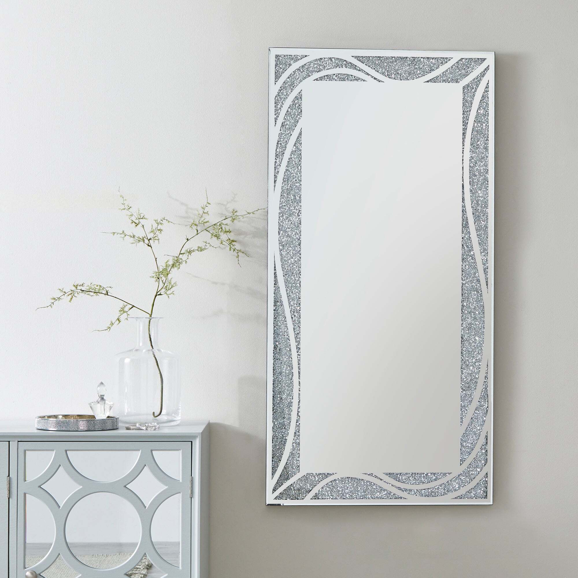 Mirage Full Length Mirror, 120x60cm Silver