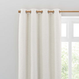 Churchgate Woodhouse Boucle Ivory Eyelet Curtains Cream