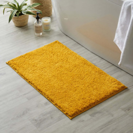 Ultimate Ochre 100% Recycled Polyester Anti Bacterial Bath Mat Yellow