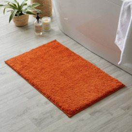 Ultimate Paprika 100% Recycled Polyester Anti Bacterial Bath Mat Red