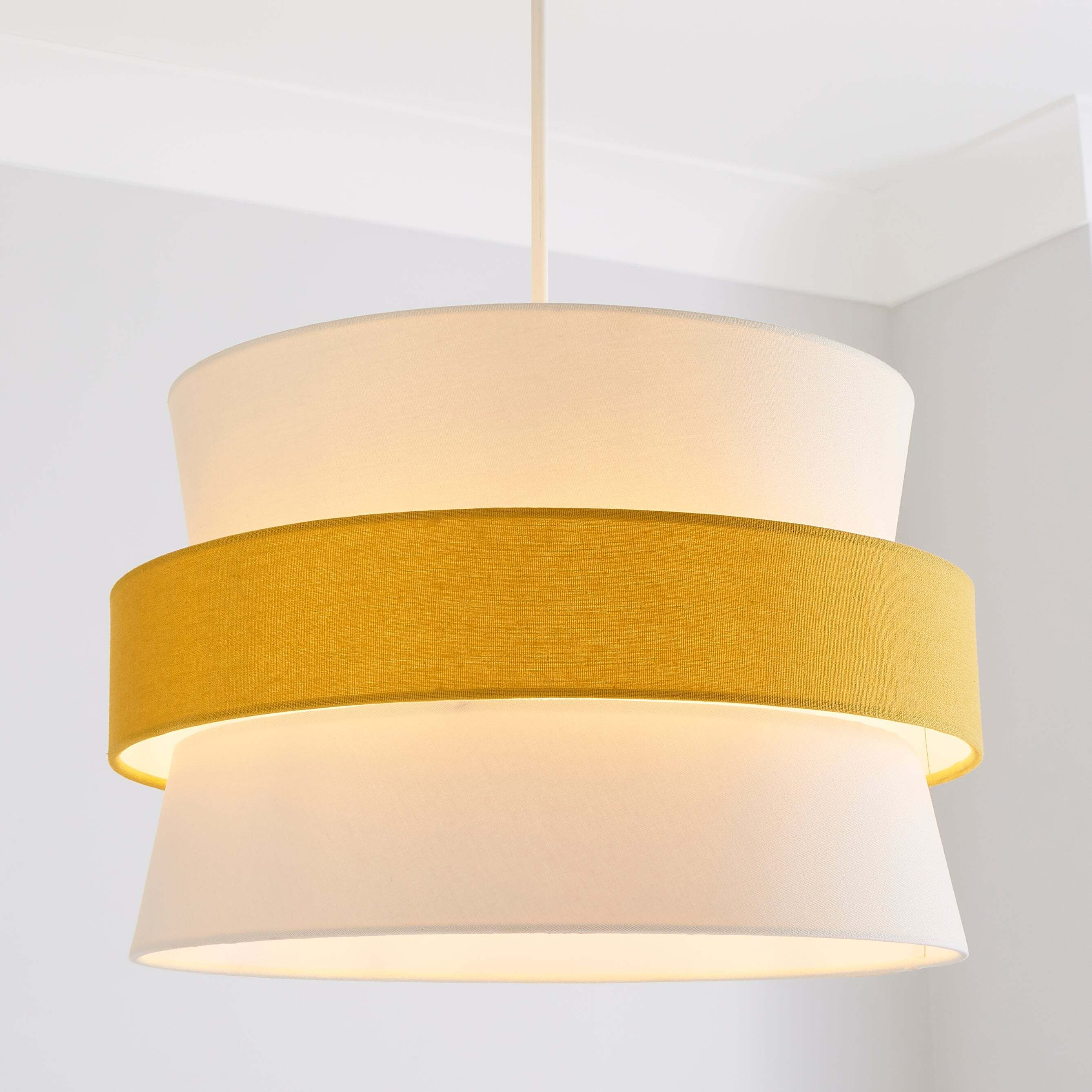 Joey 3 Tier Easy Fit Pendant Shade Yellow