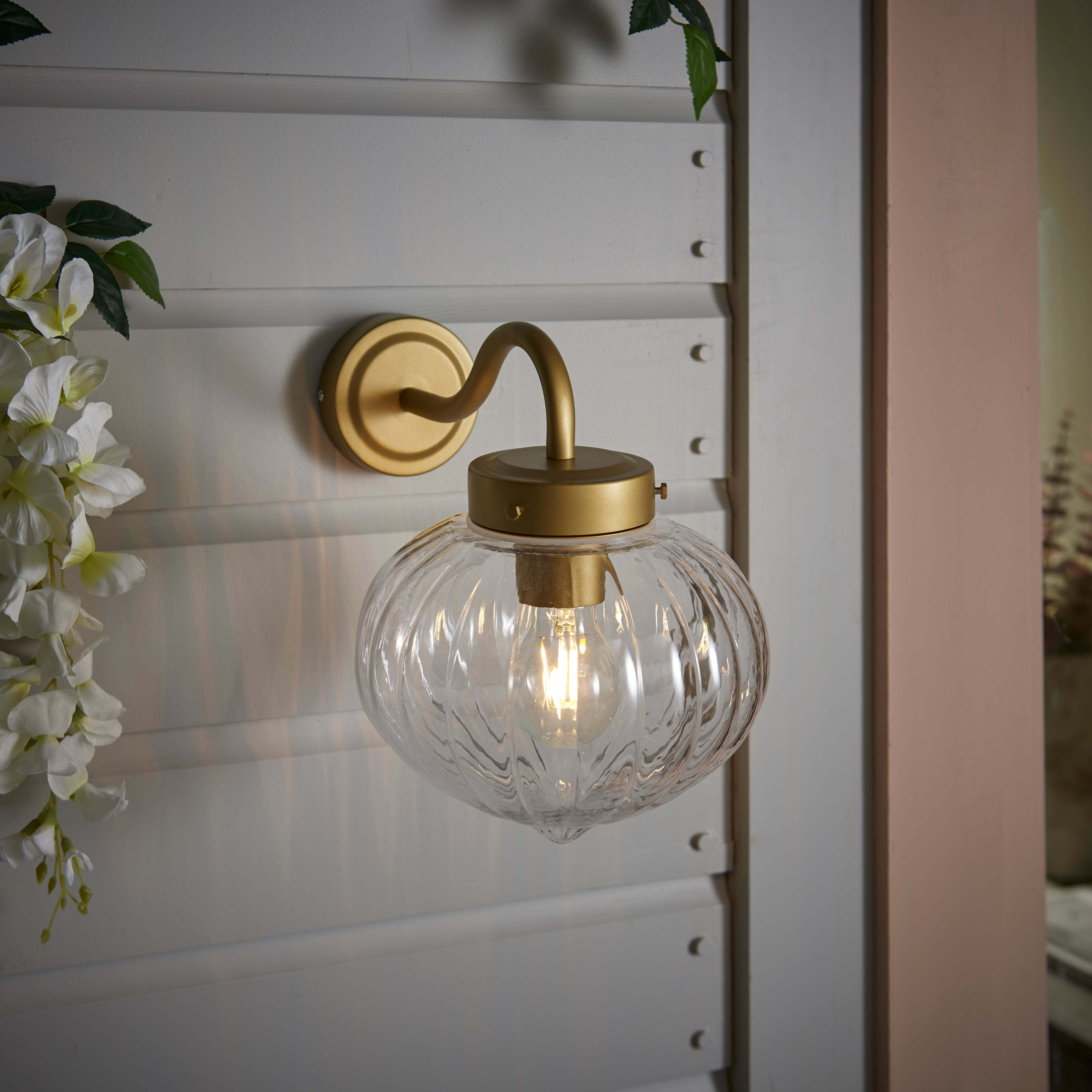 Rio Voyager Outdoor Wall Light Gold