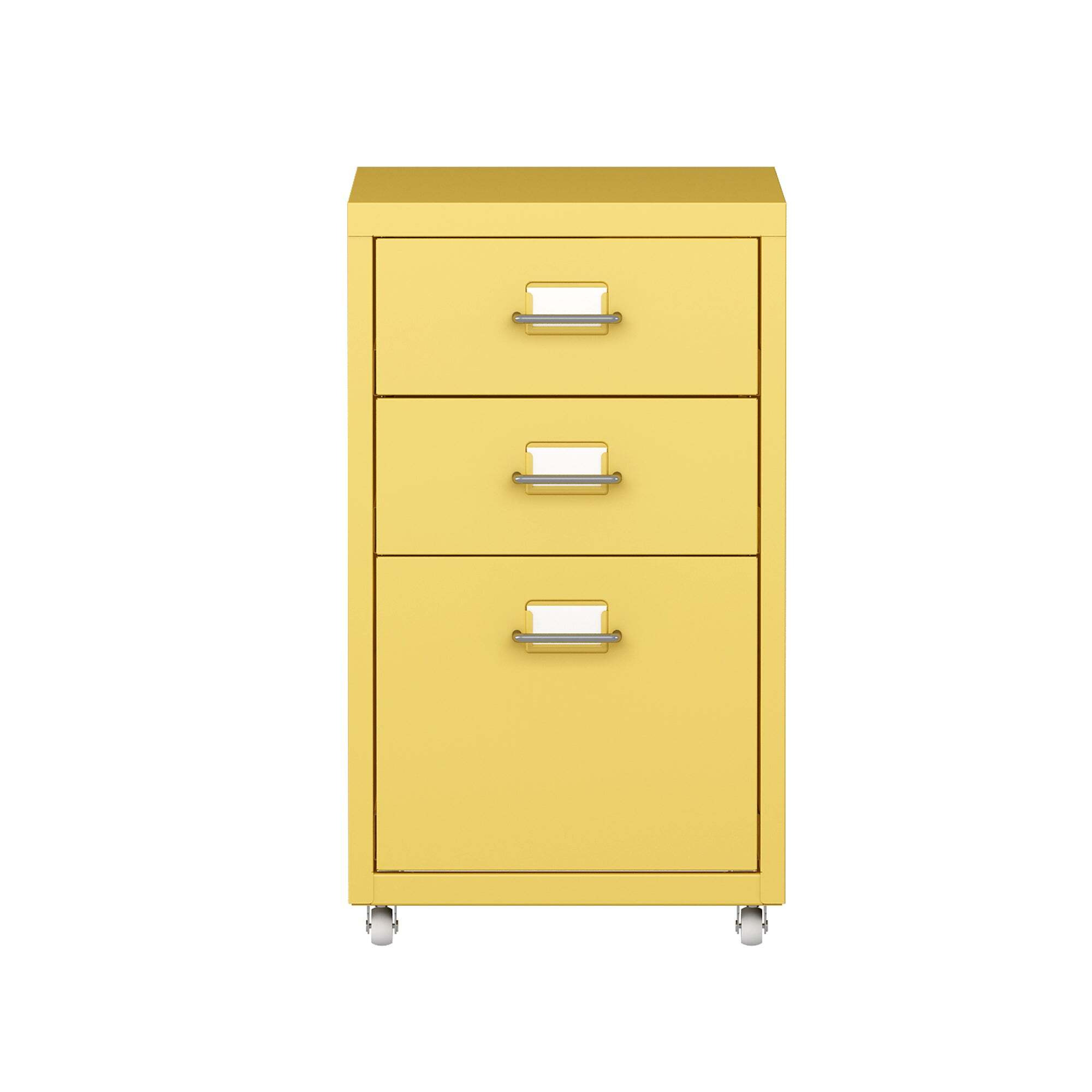3 Drawer Filing Cabinet yellow