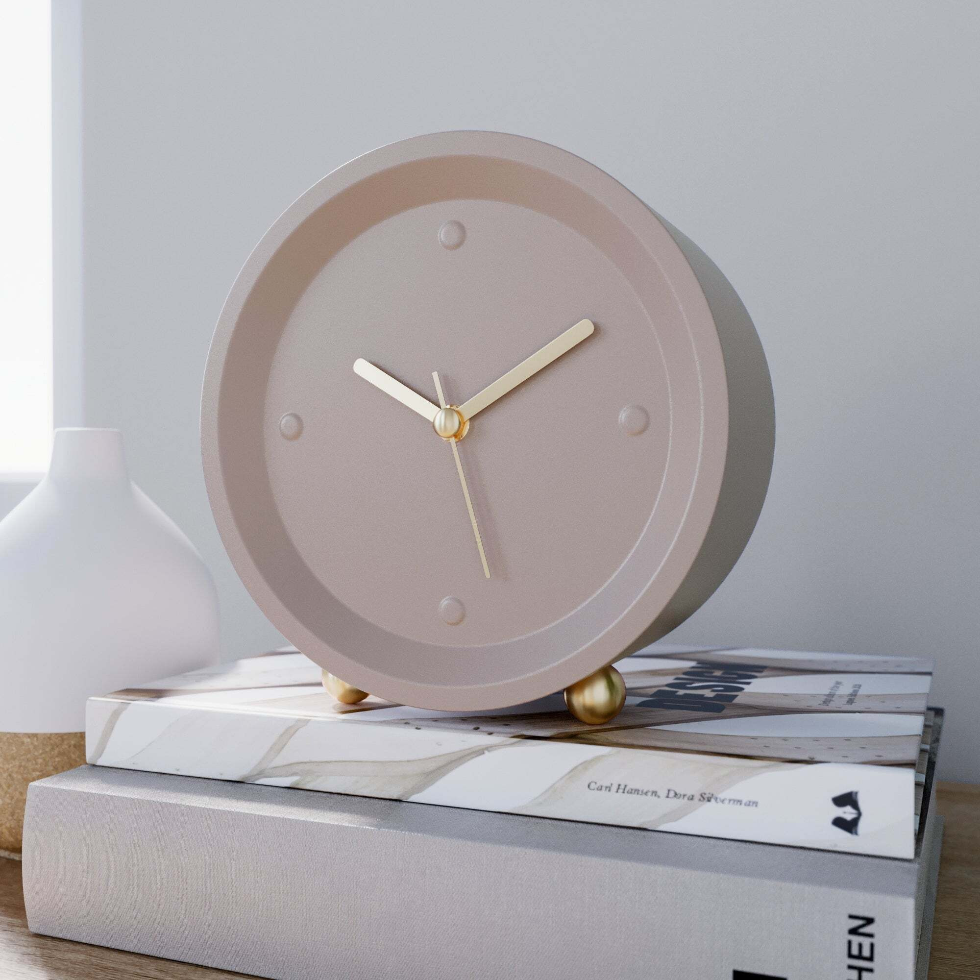 Gold Alarm Clock Pink