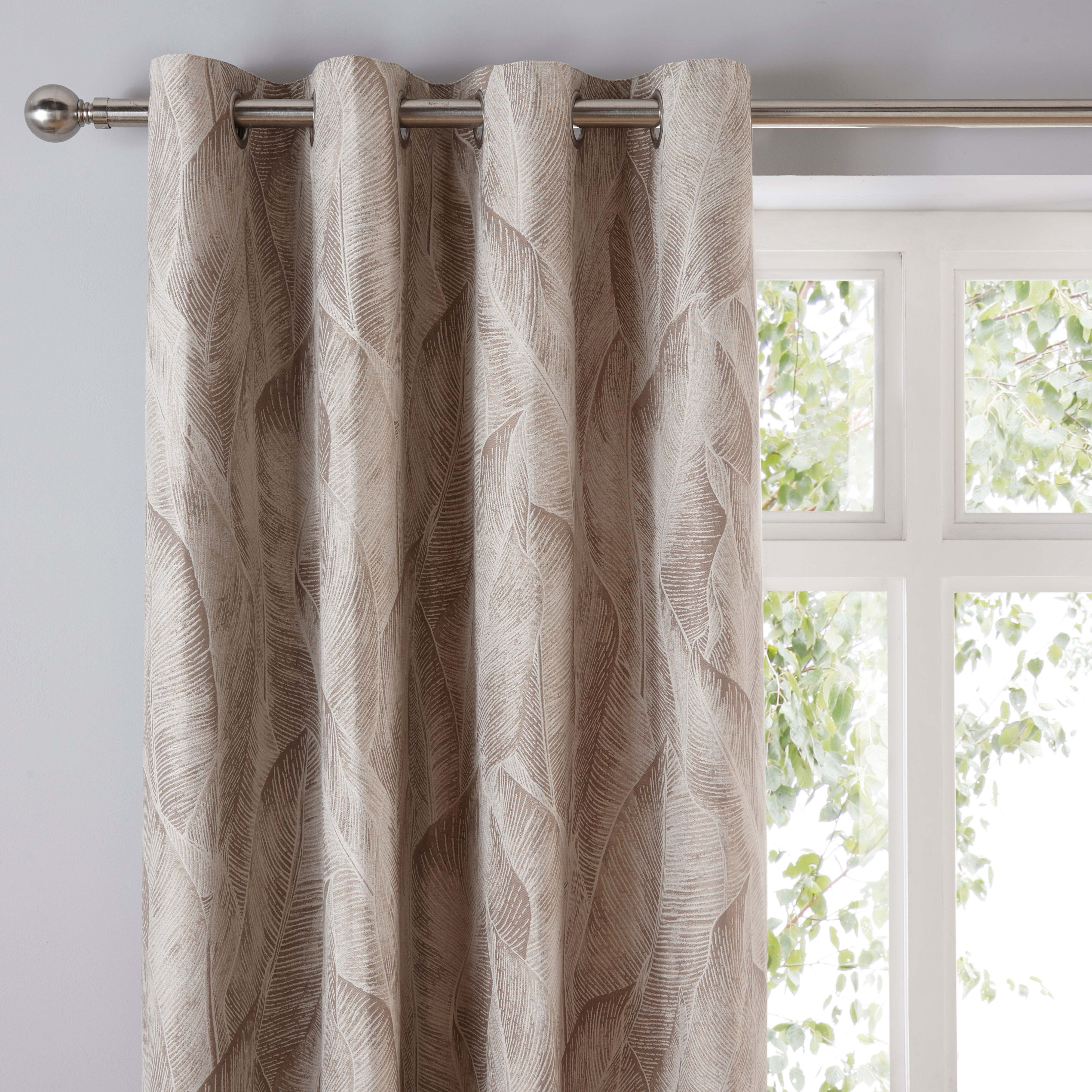 Malawi Natural Eyelet Curtains Natural