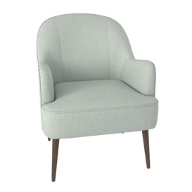 Bailey Brushed Plain Fabric Occasional Chair Blue