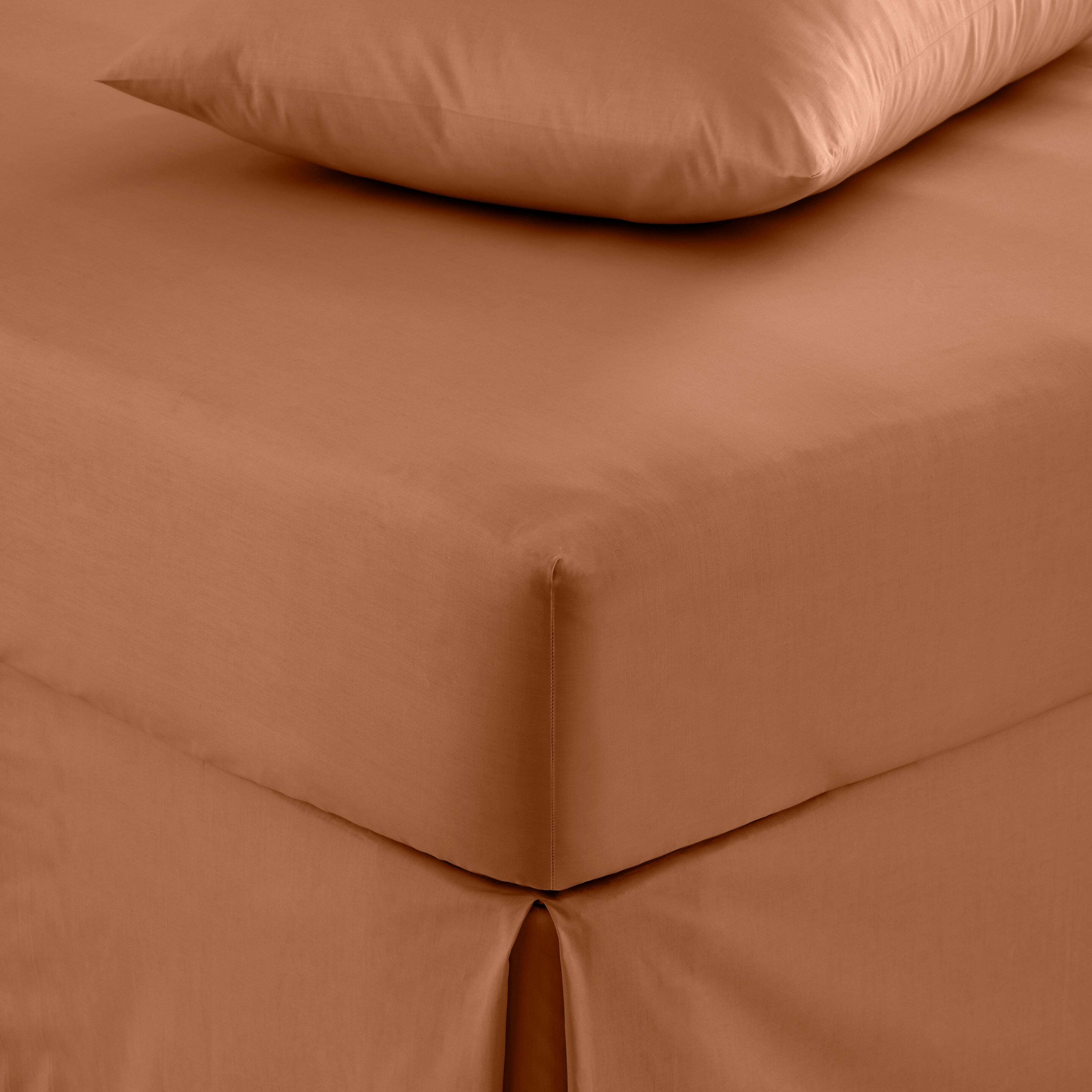 Pure Cotton Fitted Sheet Orange
