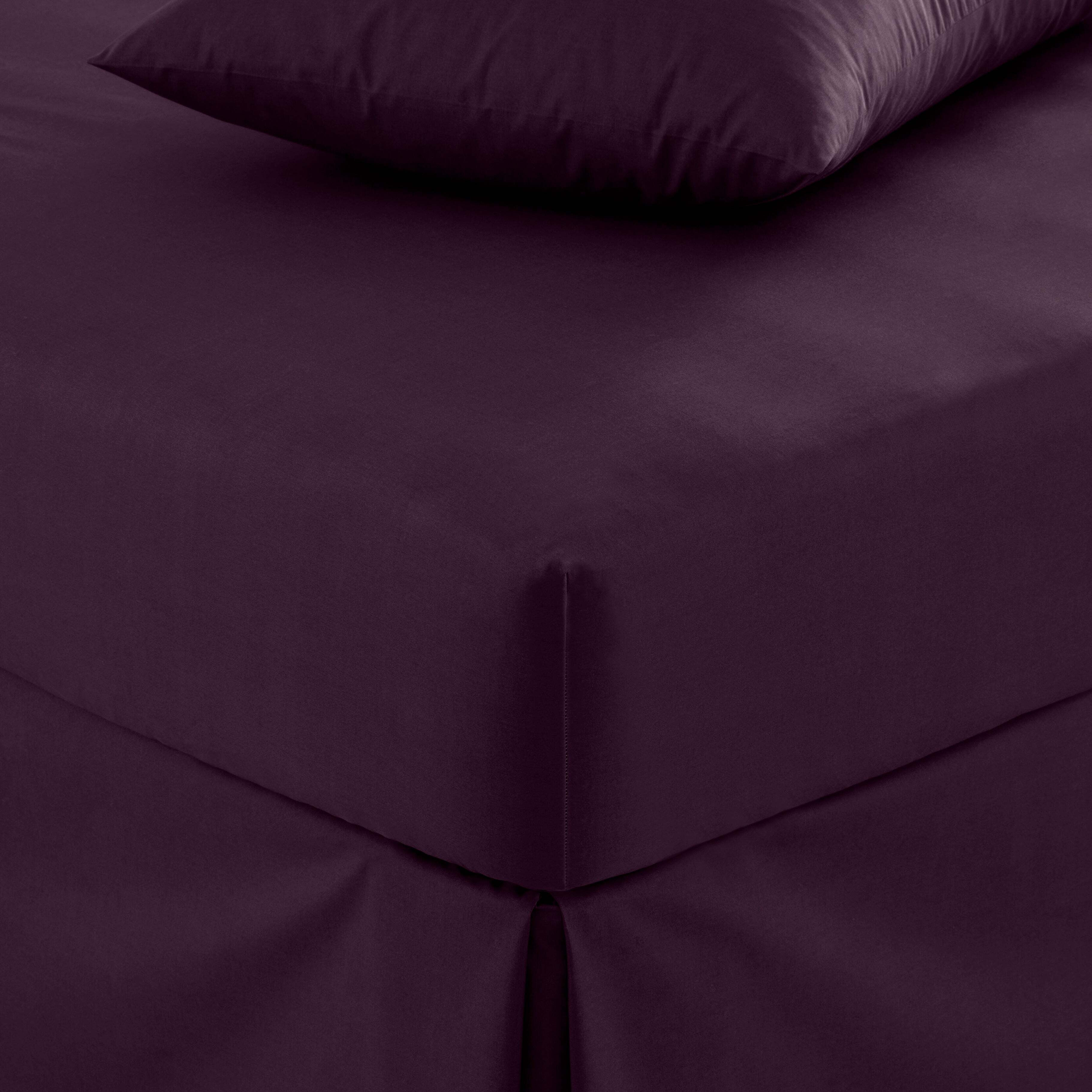 Pure Cotton Fitted Sheet Purple