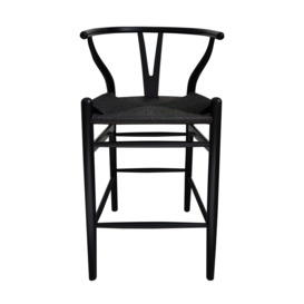 Lara Bar Stool, Beech Wood Black