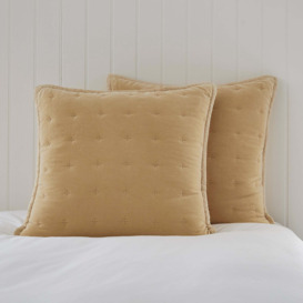 Dorma Adeena Buttermilk Continental Pillowcase Brown