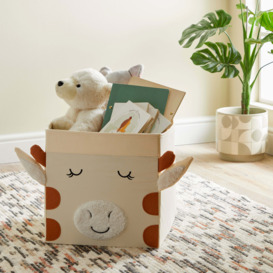 Giraffe Felt Foldable Box Cream