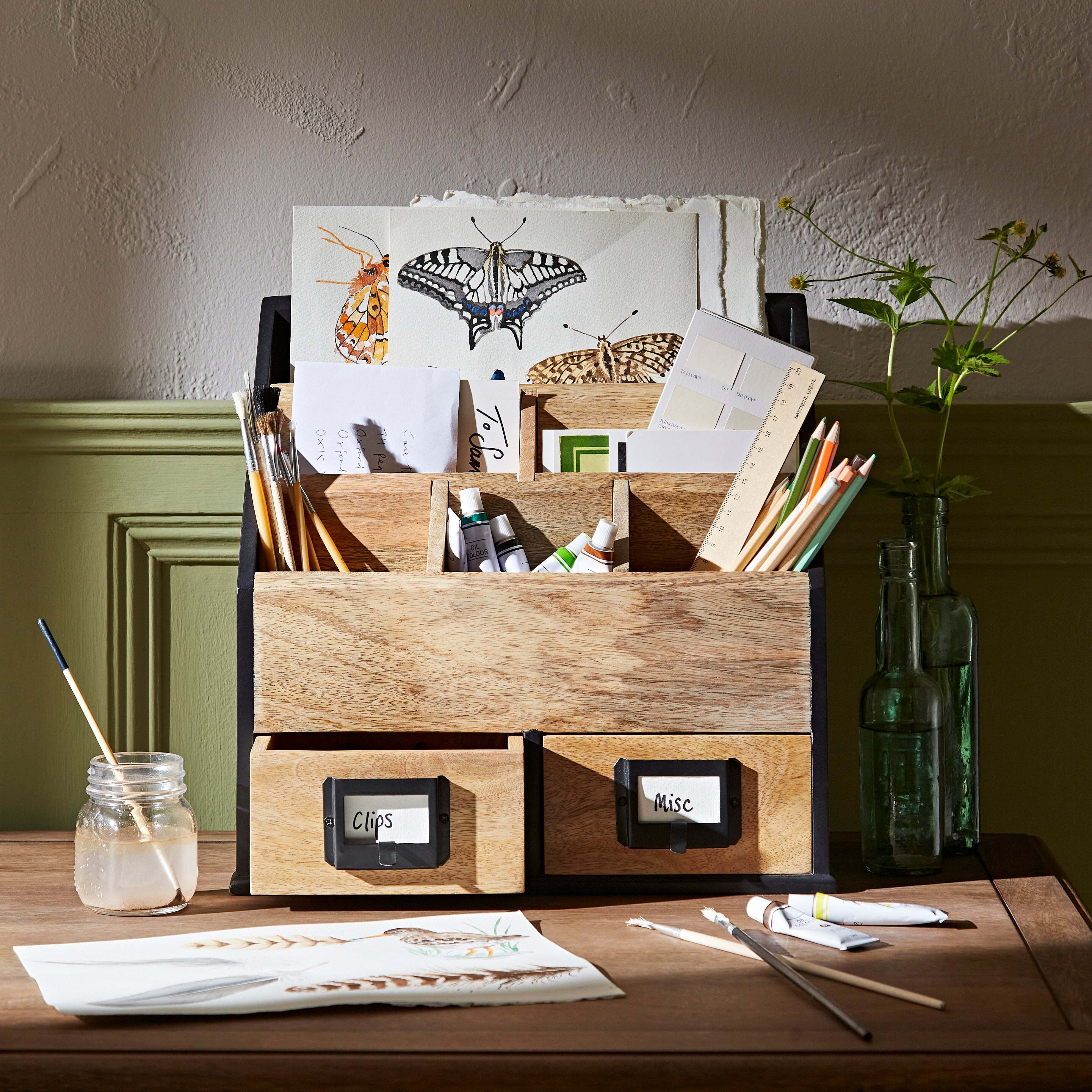 Desk Organiser Black