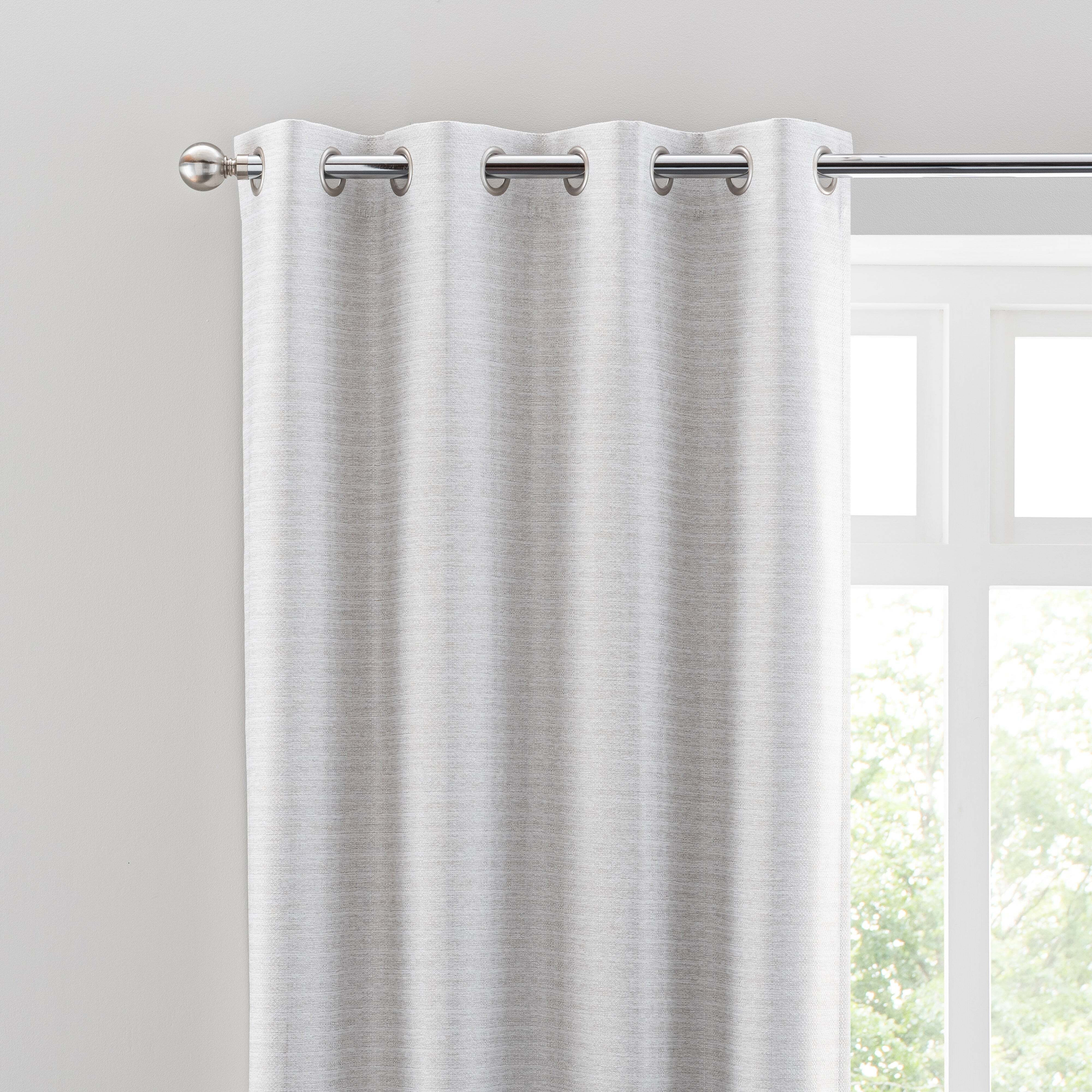 Metropolitan Natural Eyelet Blackout Curtains Natural