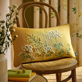 Marsh Botanical Boudoir Cushion Yellow/Green